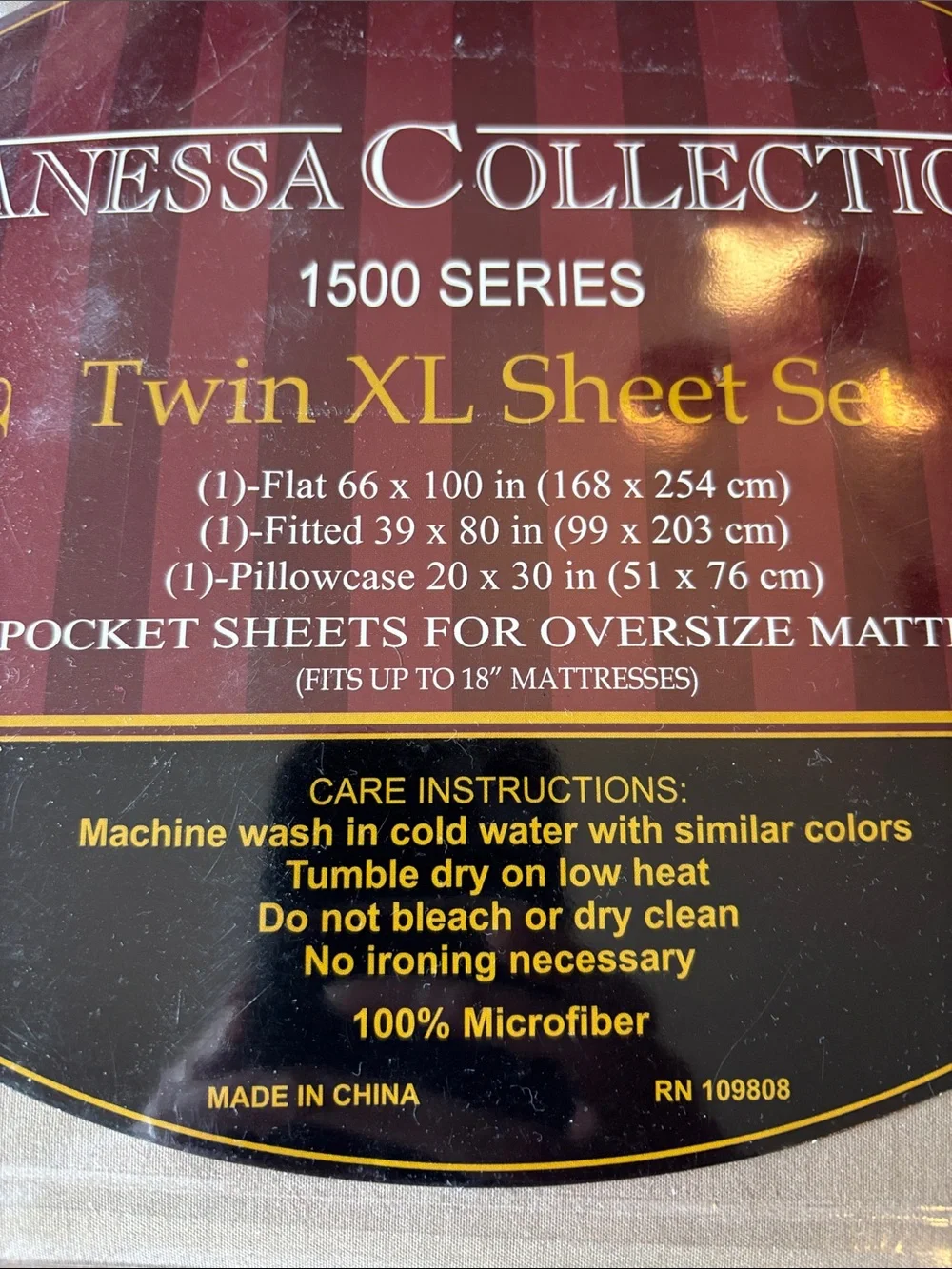 Twin XL 1500 Series Deep Pocket Sheet Set - Taupe